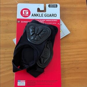 Youth Black Ankle Guard — Protective Kids Ankle Support
